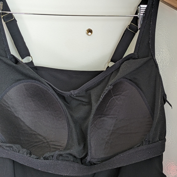 Target Ava & Viv Black Twist One-Piece Modest Swimsuit Swim Dress 20W - Picture 7 of 16